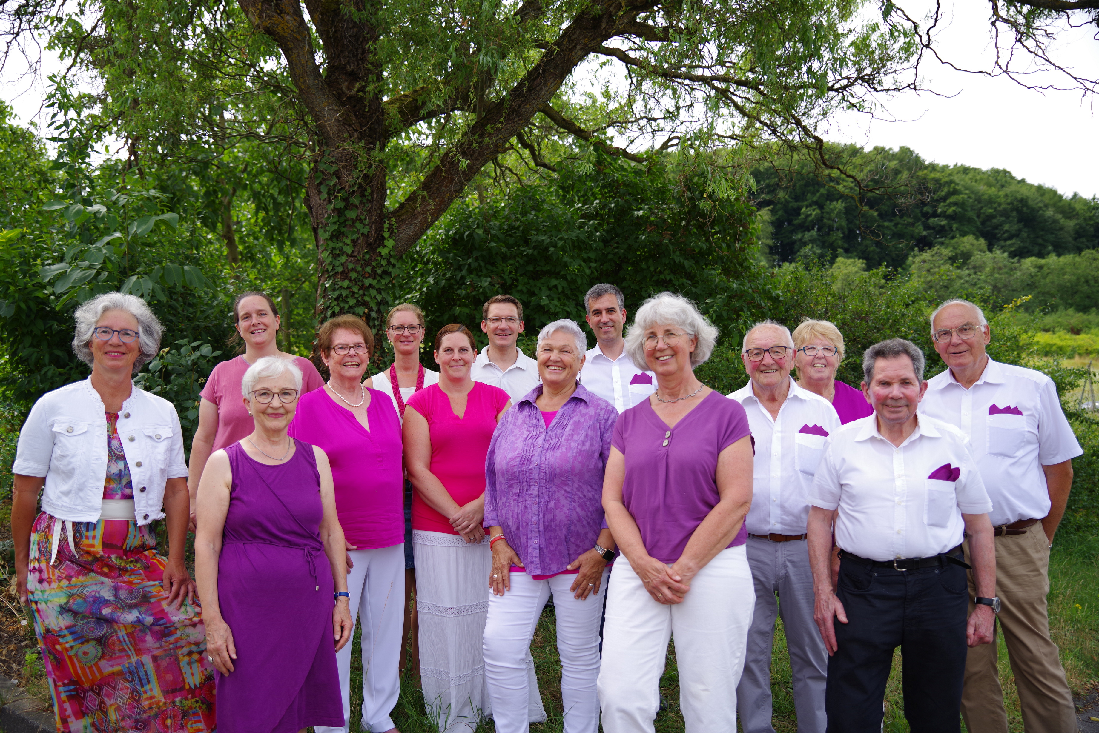 Ein Gruppenbild der aktiven Sänger des Frohsinn Billensbach